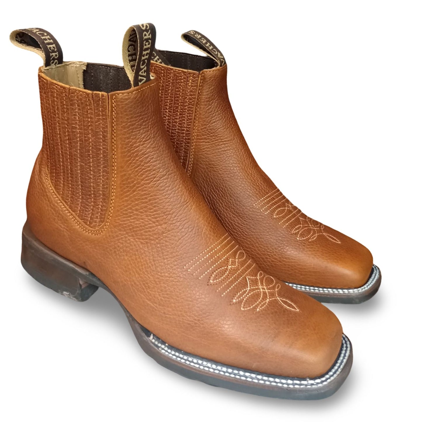 Kansas Honey Men's Cowboy Boots - Brown Leather, Comfortable Fit, Durable Sole, Ideal for Casual Wear