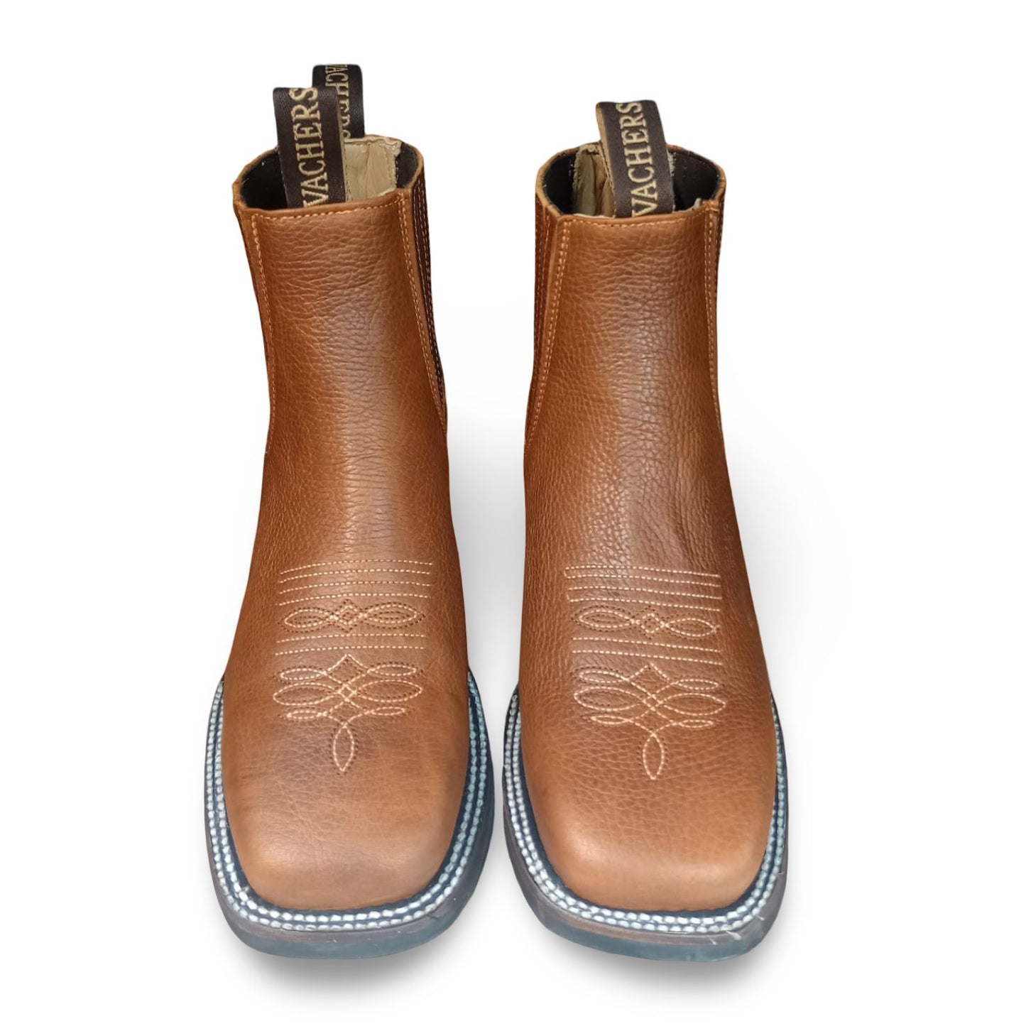 Kansas Honey Men's Cowboy Boots - Brown Leather, Comfortable Fit, Durable Sole, Ideal for Casual Wear