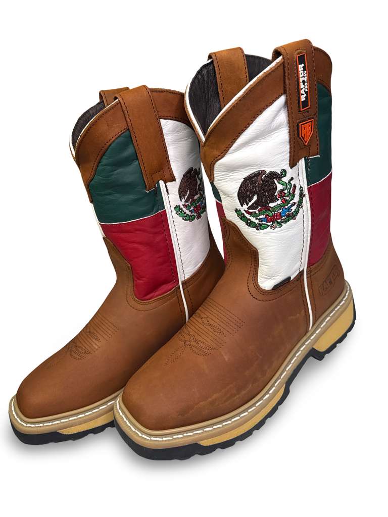 Raptor work boot bandera mexico para caballero