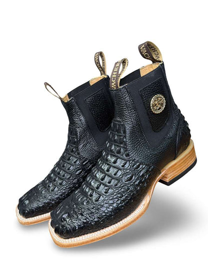 Botin Vaquero Print Nuca Negro Para Caballero