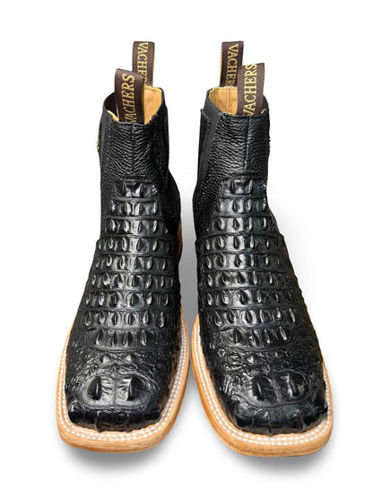 Botin Vaquero Print Nuca Negro Para Caballero