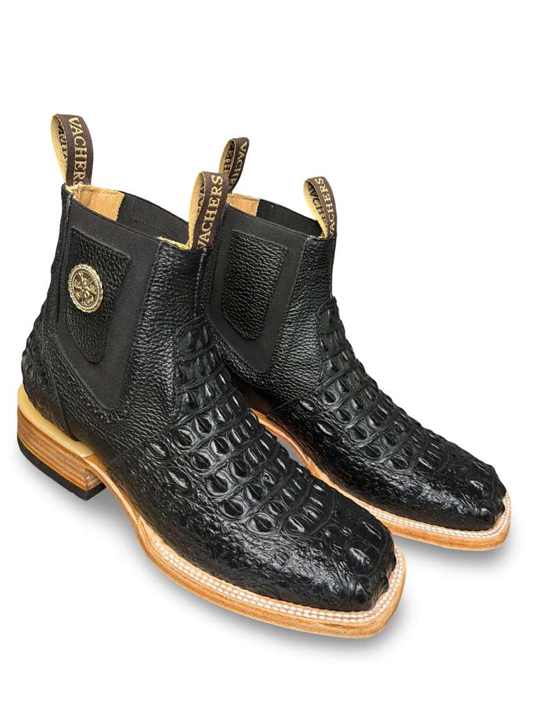 Botin Vaquero Print Nuca Negro Para Caballero