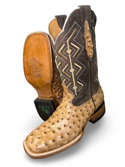 Bota Vaquera Print Avestruz Orix Para Caballero