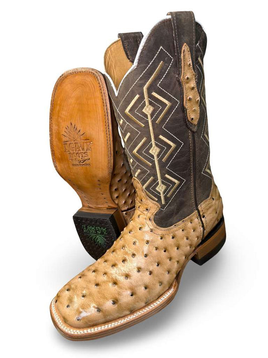 Bota Vaquera Print Avestruz Orix Para Caballero