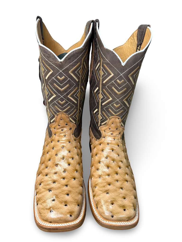 Bota Vaquera Print Avestruz Orix Para Caballero