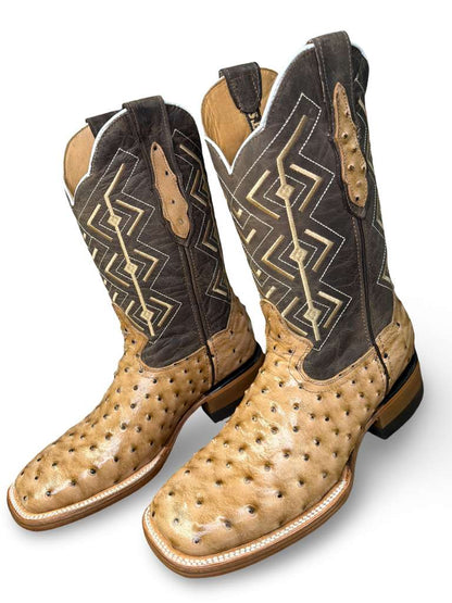 Bota Vaquera Print Avestruz Orix Para Caballero