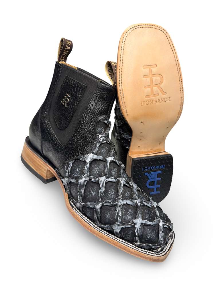 Botin Vaquero Print Piraruco Color Periodico Para Caballero