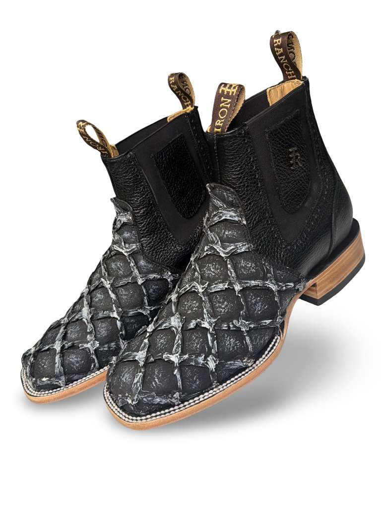 Botin Vaquero Print Piraruco Color Periodico Para Caballero