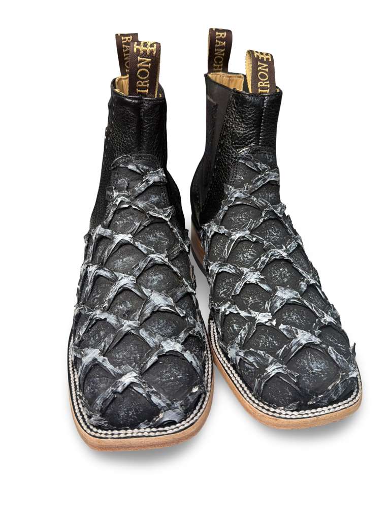 Botin Vaquero Print Piraruco Color Periodico Para Caballero