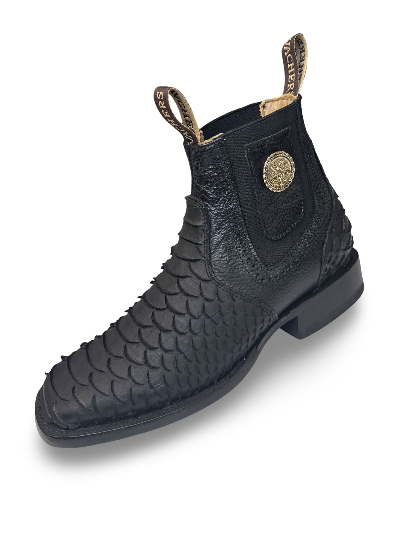 Botin Piton Escama Jumbo De Caballero Imitacion