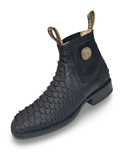 Botin Piton Escama Jumbo De Caballero Imitacion
