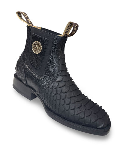 Botin Piton Escama Jumbo De Caballero Imitacion
