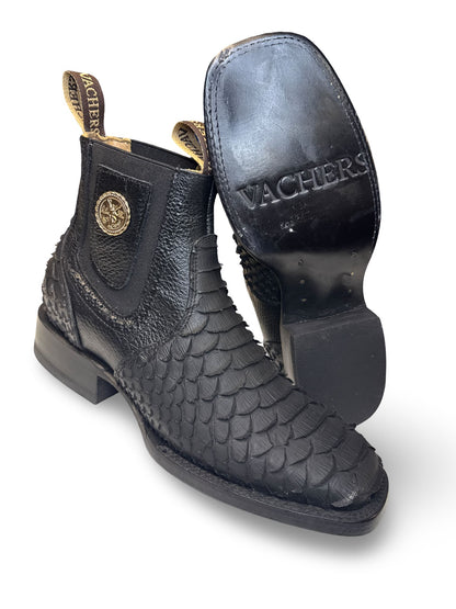 Botin Piton Escama Jumbo De Caballero Imitacion
