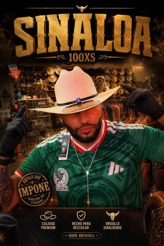 Sombrero Vaquero Estilo Sinaloa Para Caballero