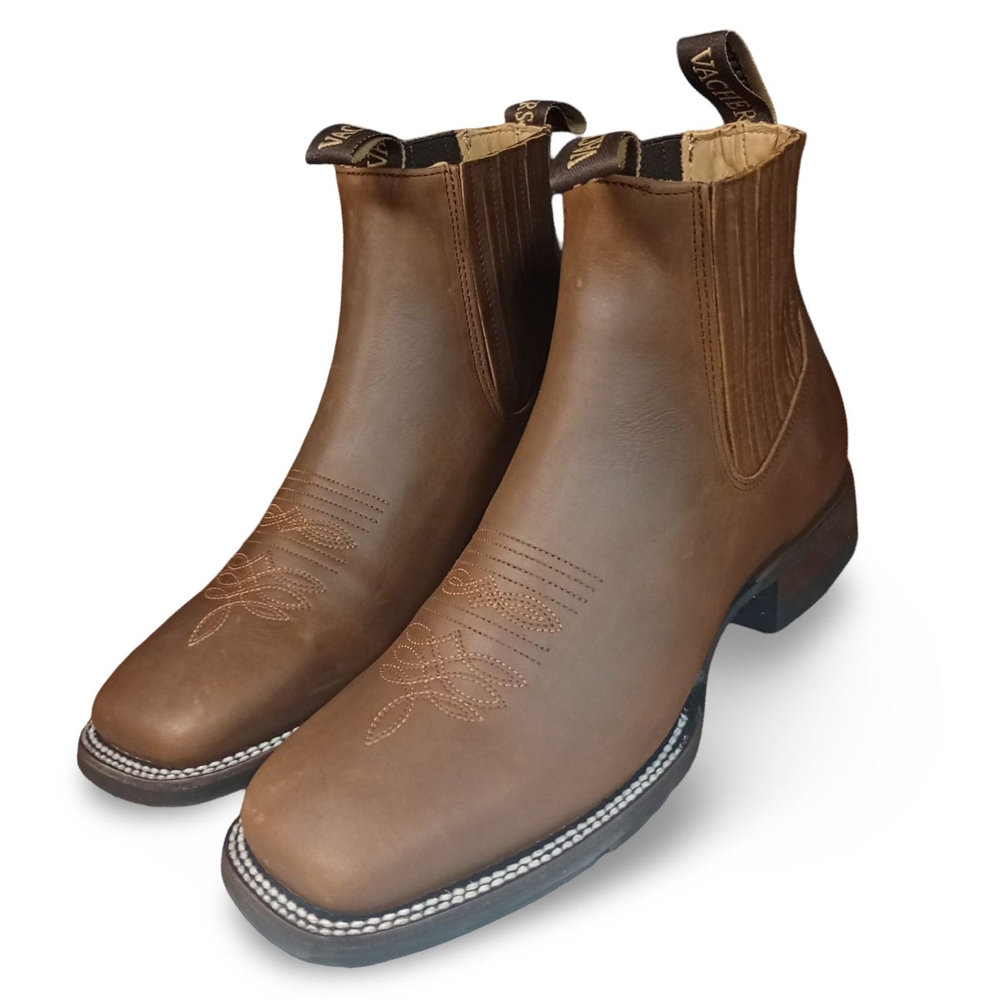 Botin Vaquero Crazy Thang Para Caballero 100% Leather Made in Mexico with Rubber Sole for Excellent Traction and Stability Ideal for Everyday Wear